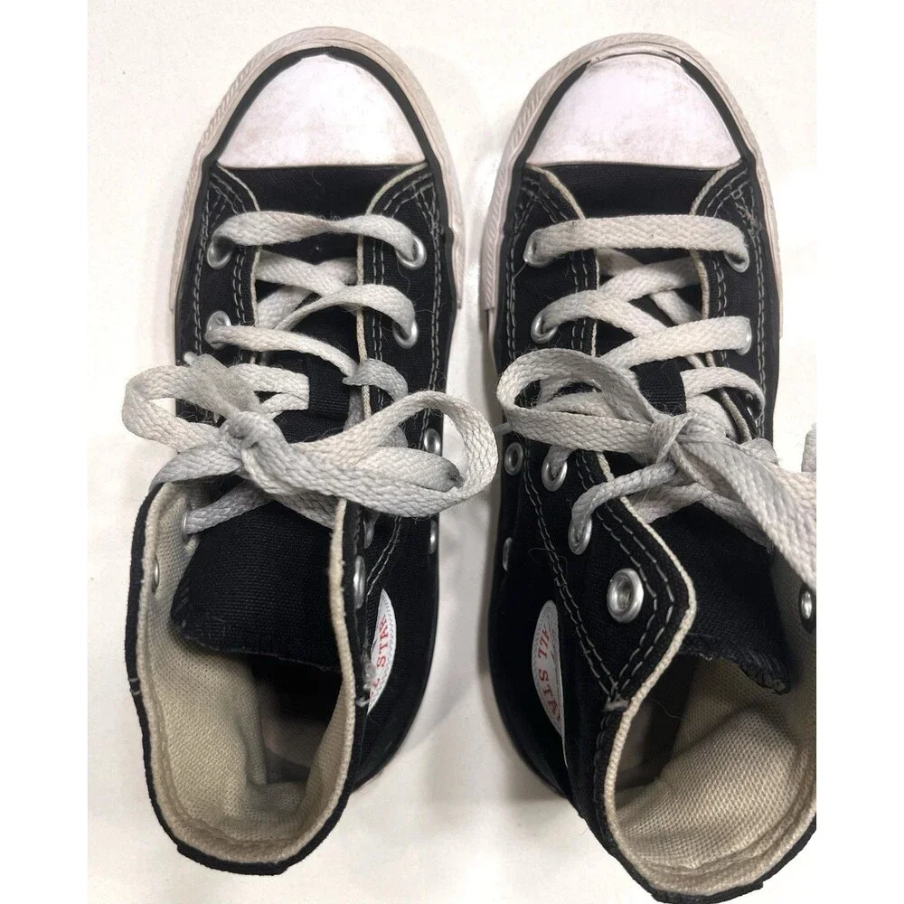 Converse Chuck Taylor All Star High Top Black Youth Size 12 Lace Up Sneaker